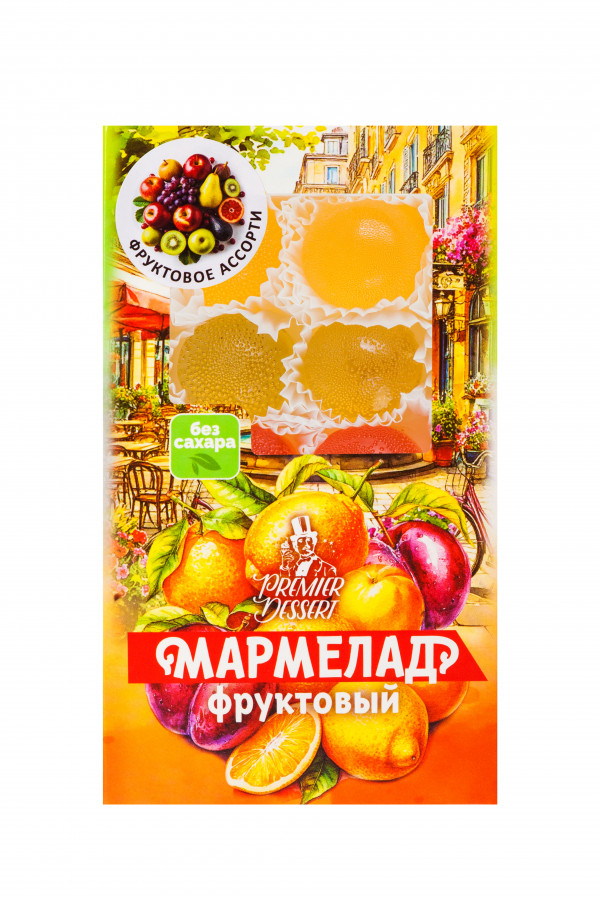 №2 Мармелад Премиум Десерт ФРУКТОВЫЙ (ананас, яблоко, гранат) 200г    в Волгограде