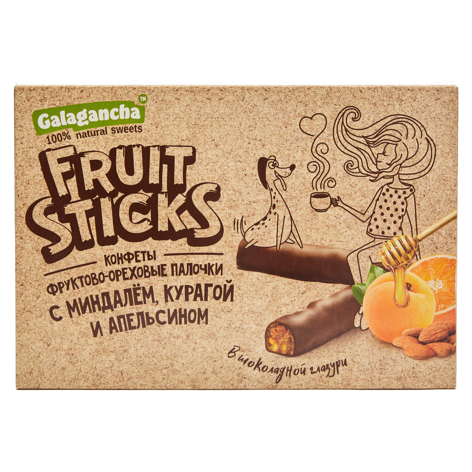  Берестов КРАФТ Fruit Stiсks с курагой и миндалем, 175г   в Волгограде