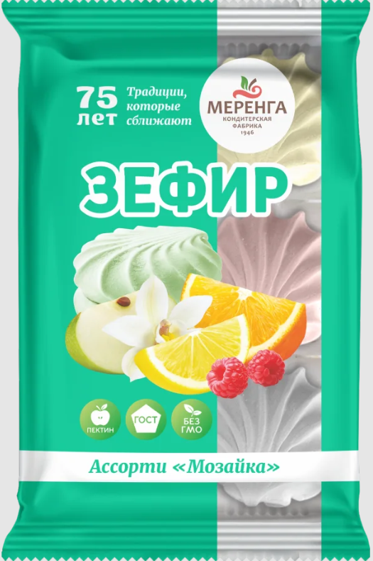 №1 Меренга Зефир Мозайка, 270г  в Волгограде