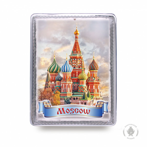 №3 Пряник 600г MOSCOW с фотопечатью (в подарочной пластиковой упаковке)  в Волгограде